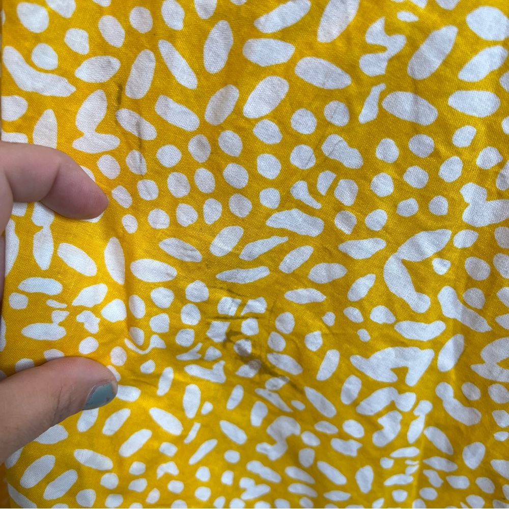 SIKA x Anthropologie Marigold Yellow White Ruffled Sleeve Maxi Dress - Picture 12 of 12